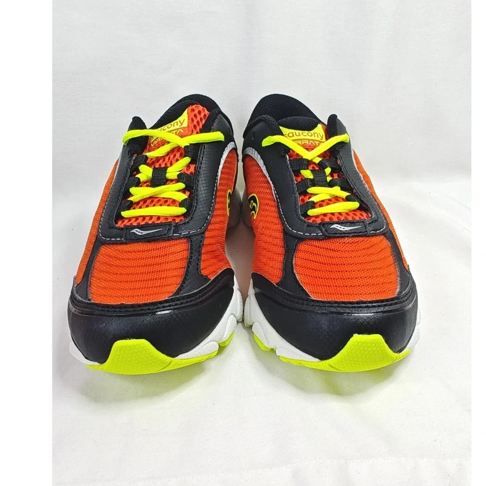 Saucony Virrata Running Shoes Red Black Citron Boys Sneakers 12.5M New